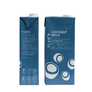 Молоко растительное кокосовое ореховое ПЛАН+БИ 1л тетрапак, 12шт/кор