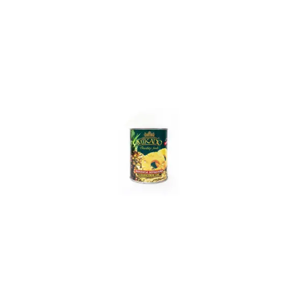 Ананасы консервированные кольца в ананасовом соке MIKADO 580мл, 12 шт/кор 