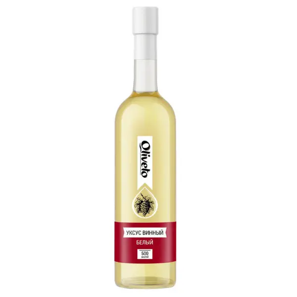 Уксус винный белый "Oliveto" 6%, ст/б 0,5л/12шт