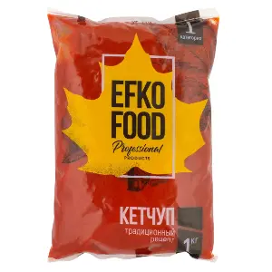 Кетчуп томатный 1 категории EFKO FOOD professional 1кг балк, 10шт/кор