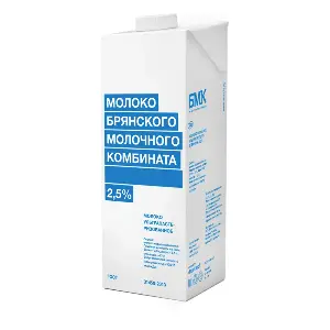Молоко ультрапастеризованное 2,5% БМК 1л TBA edge, 12шт/кор