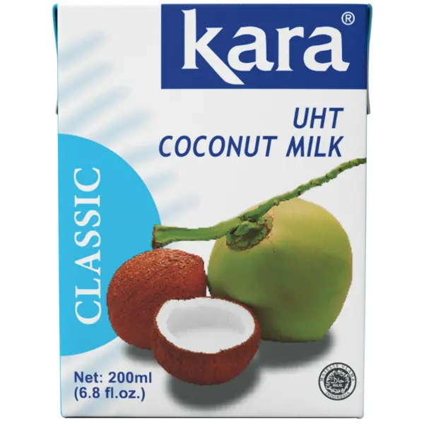 Молоко кокосовое 17% classic Kara 200мл тетрапак, 25шт/кор, Индонезия