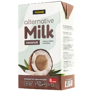 Молоко растительное кокосовое Esoro 1л тетрапак, 12шт/кор, Россия