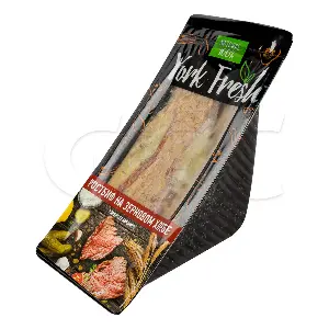 Сэндвич с ростбифом и корнишоном на зерновом хлебе в соусе тар-тар YORK FRESH 150гр, 6шт/кор