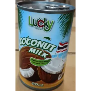 Молоко кокосовое 17-19% содержание мякоти 84% Lucky 400мл, 24шт/кор